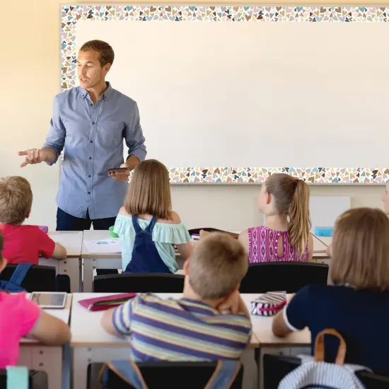 Everyone is Welcome Hearts Straight Border Trim, 35 Feet Per Pack, 6 Packs {4}