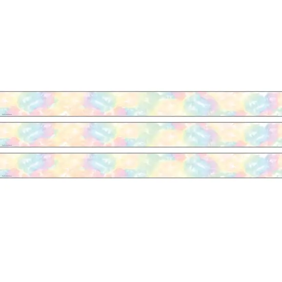 Pastel Pop Tie-Dye Straight Rolled Border Trim, 50 Feet, 3 Rolls {1}