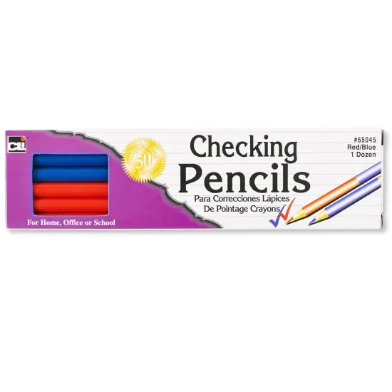 Combination Checking Pencils, Red/Blue, 12 Per Box, 6 Boxes {2}