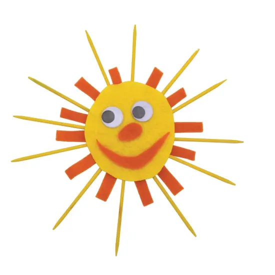 Wood Sticks ,4.5", Natural, 100 Sticks Per Pack, 6 Packs {4}