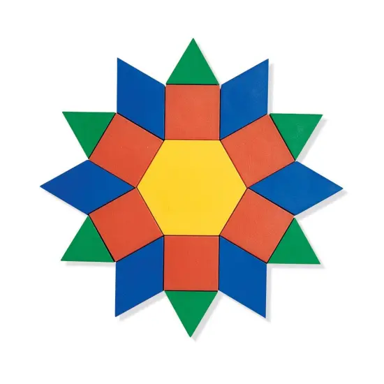 Pattern Blocks Wooden, 1cm, 250 Per Pack {2}