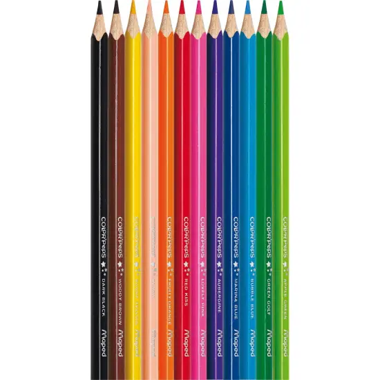Triangular Colored Pencils, 12 Per Pack, 12 Packs {2}