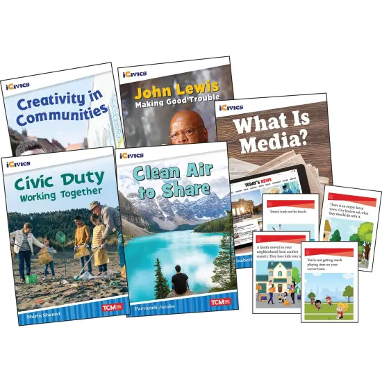 iCivics Grade 3: Community & Social Awareness 5-Book Set + Game Cards {1}