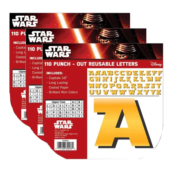 Star Wars&trade; Deco 4" Letters, 110 Per Pack, 3 Packs {1}