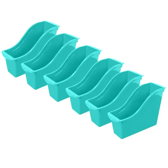 Small Book Bin, Teal, Pack of 6 {1}