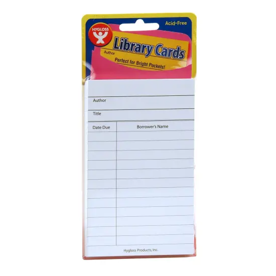 Library Cards, White, Pack of 500 {1}