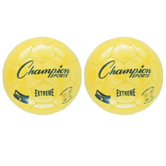 Extreme Soccer Ball, Size 5, Yellow, Pack of 2 {1}