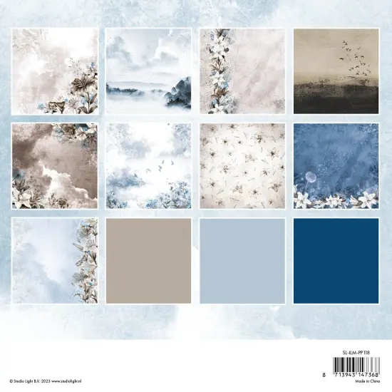 Studio Light In Loving Memory Backgrounds Paper Pad 8"X8"-Nr. 118 {3}