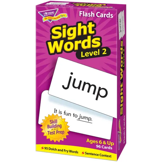 Sight Words &ndash; Level 2 Skill Drill Flash Cards, 3 Packs {2}