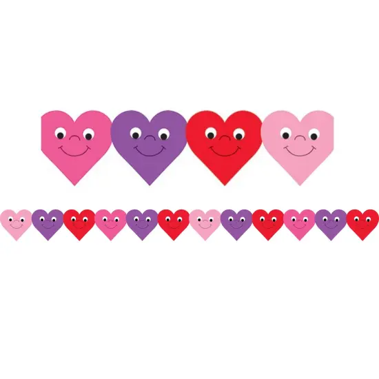 Happy Hearts Die-Cut Classroom Border, 36 Feet Per Pack, 6 Packs {2}