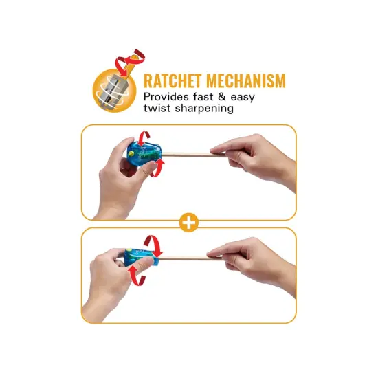 Twist-n-Sharp&trade; Kids Pencil Sharpener, Assorted Colors, Pack of 6 {2}