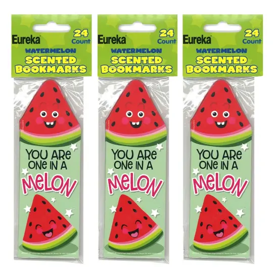 Watermelon Scented Bookmarks, 24 Per Pack, 3 Packs {1}