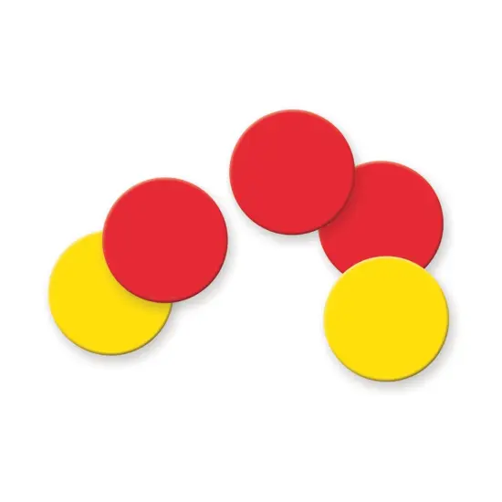 Magnetic Two-Color Counters, 200 Per Pack, 2 Packs {4}