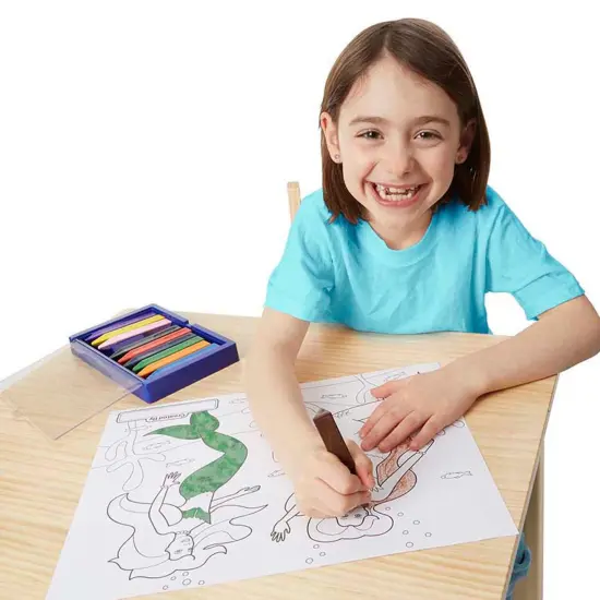 Jumbo Multi-Theme Coloring Pad, 11" x 14", Pink, Pack of 6 {3}