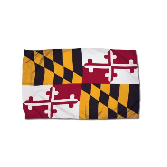 Durawavez Nylon Outdoor Flag with Heading & Grommets, Maryland, 3ft x 5ft {1}