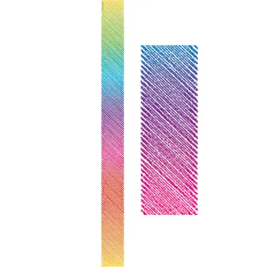 Colorful Scribble Straight Border Trim, 35 Feet Per Pack, 6 Packs {3}