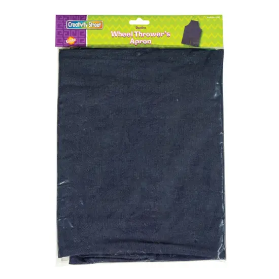 Adult Apron, Dark Blue Denim, 41" x 27-1/2", 1 Count {2}