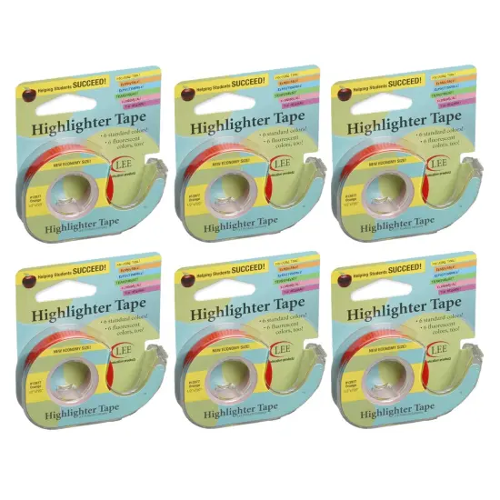 Removable Highlighter Tape, Orange, Pack of 6 {1}