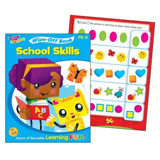 School Skills Wipe-Off&reg; Book Wipe-Off&reg; Book, 28 pgs, Pack of 3 {3}