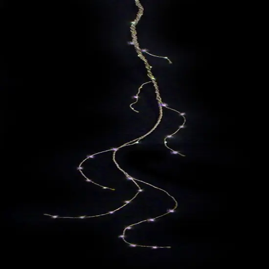 Vickerman LED Micro Fairy Multi-Function Branch Christmas Lights - Purple - 4.3' Silver and Bronze Wire - 36ct {4}