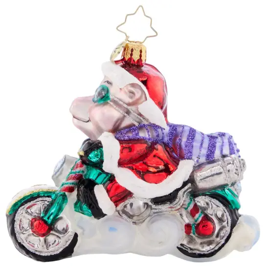 Christopher Radko Christopher Radko Low Rider Hog Glass Christmas Ornament 1021519 Red {4}