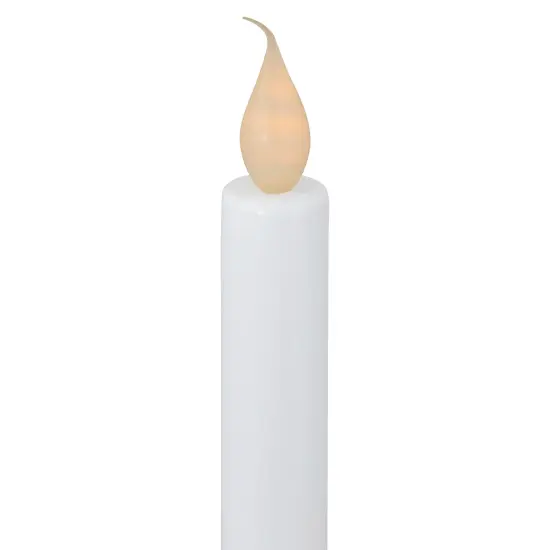 Northlight LED Lighted Window Candle with Handle Base - 9.5" - White and Gold {6}