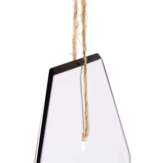 Northlight 13" Gift Tag Shaped Christmas Countdown Chalkboard Wall Decor White {5}