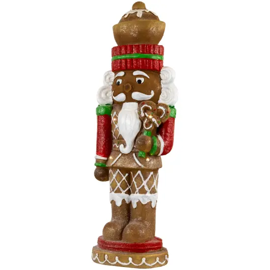 Northlight LED Lighted Gingerbread Nutcracker Christmas Figurine - 25.5" Brown {5}
