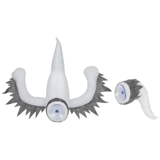 Northlight 12" Ghoulish Ghost 3-D Halloween Window Decoration White {6}