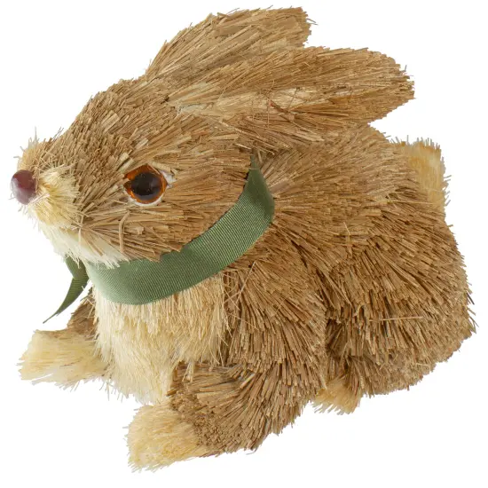 Northlight Brown Sisal Bunny Rabbit Easter Decoration - 8" {5}