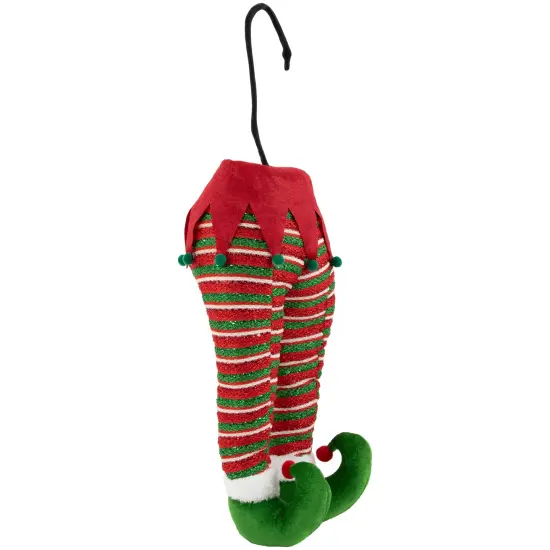 Northlight 19" Red and Green Striped Elf Legs Christmas Decoration {6}