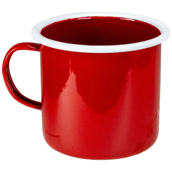 Raz 5.5&rdquo; Red and White Happy Camper Mug {6}