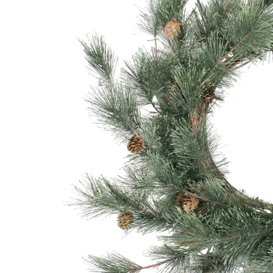 Napco Mixed Pine Cones Artificial Christmas Wreath - 26" - Unlit Green {4}