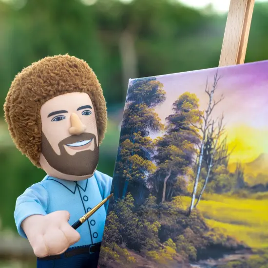 Bleacher Creatures Bob Ross The Happy Painter 10" Plush Figure {5}