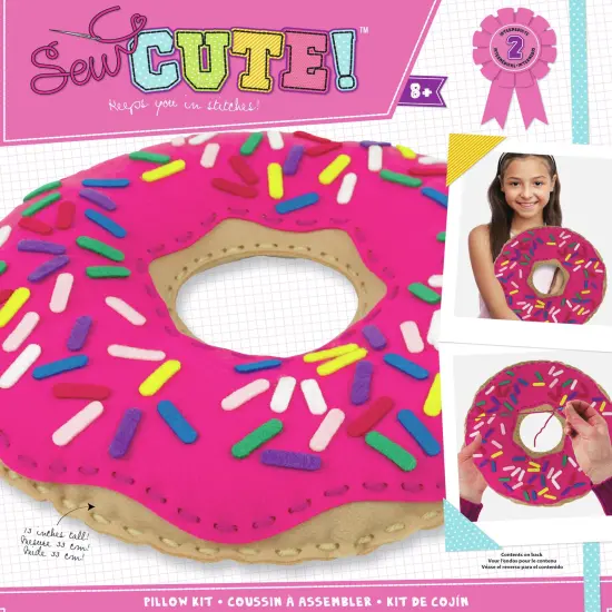 Sew Cute! Felt Pillow Kit-Doughnut {1}