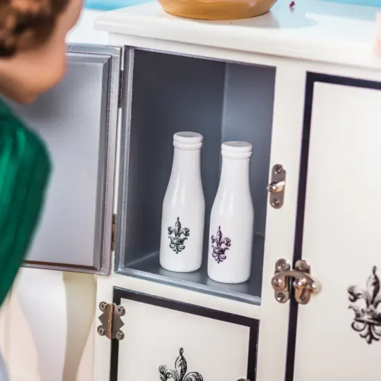 The Queen's Treasures 18 Inch Doll Furniture Vintage Style Ice Box Refrigerator {4}