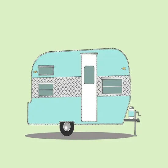 Frolic Camper Poster Print by Annie Bailey Art - Item # VARPDXA505D {1}