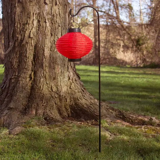 Sorbus Set of 10 Shepherds Hooks for Outdoor - Extendable Garden Stakes for Plants, Lights, Lanterns, Flower Baskets, and More {6}