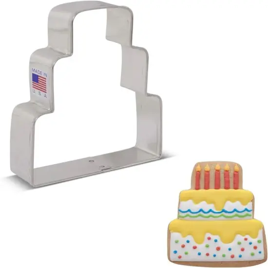 Ann Clark Tiered Wedding Cake Cookie Cutter, 3.75" {1}