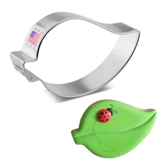 Ann Clark Teardrop Leaf Cookie Cutter 3 3/4" x 2 3/8" {1}