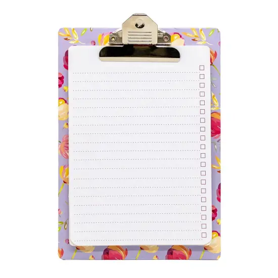 Blossom Clipboard with Pad - Pack 4 {1}