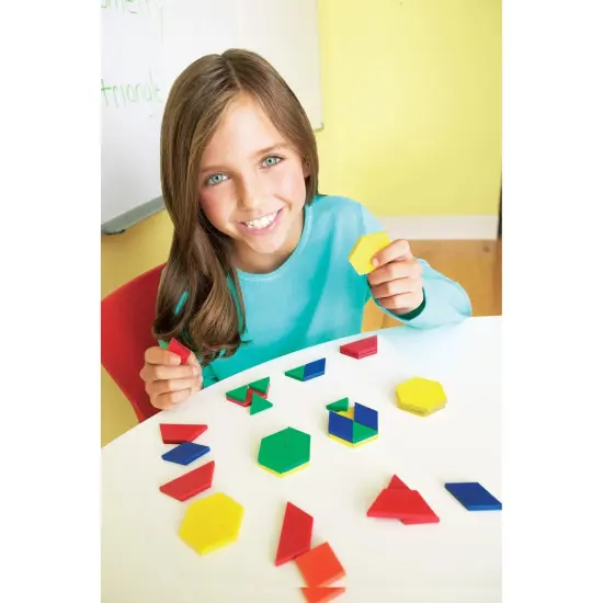 Plastic Pattern Blocks: 1 cm, Pack of 250 {2}
