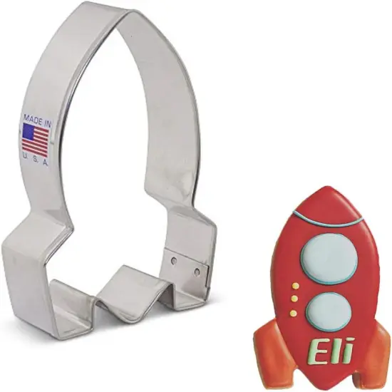 Ann Clark Space Rocket Cookie Cutter, 4" {1}