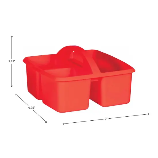 Red Plastic Storage Caddy, Pack of 6 {6}