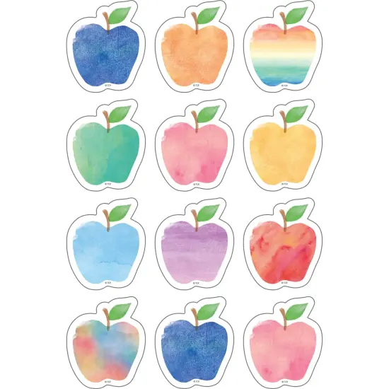 Watercolor Apples Mini Accents, 36 Per Pack, 6 Packs {2}