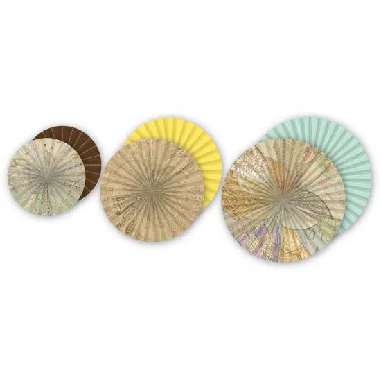 Travel the Map Hanging Paper Fans, 3 Per Pack, 3 Packs {2}