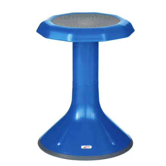 ACE Active Core Engagement Wobble Stool, Portable Flexible Seating, 18in Seat Height Blue {1}