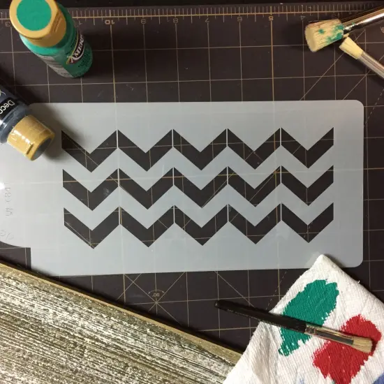 Wide Chevron Cake Stencil | C841 by Designer Stencils | Cake Decorating Tools | {4}