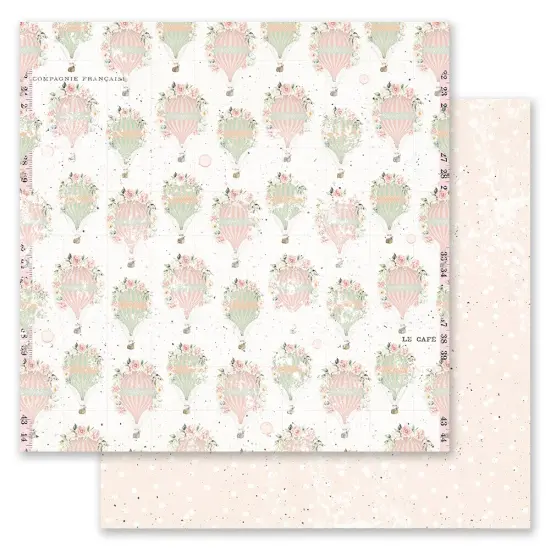 Peach Tea - Collection 12x12 Sheet - Let's Fly Together - 12x12 in, w foil details (10 SHEETS) {1}