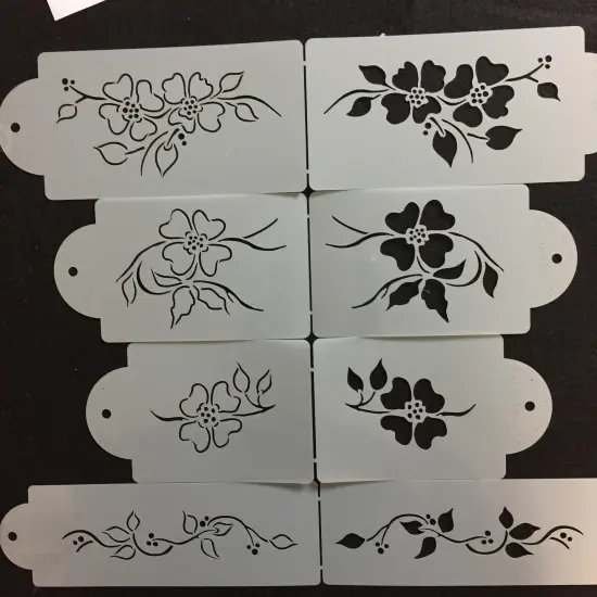 Multi-Layer Dogwood Cookie Stencil Set | C837 by Designer Stencils | Cookie Decorating Tools | {4}
